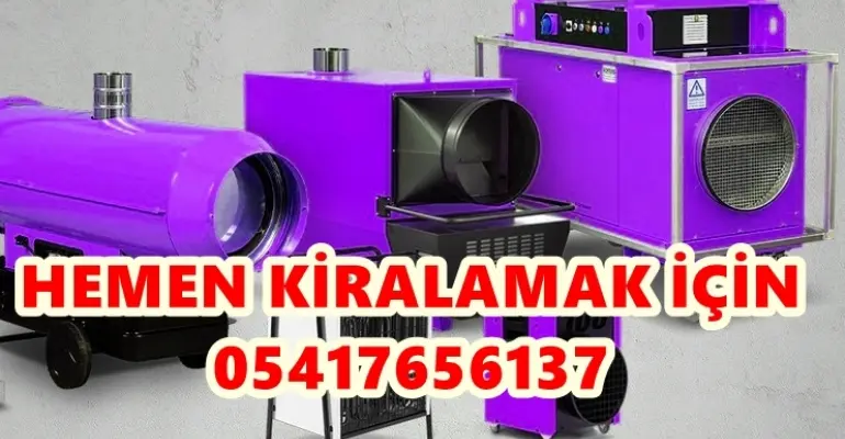 66kW Mazotlu Elektrikli Isımak Isıtıcı İnşaat Şantiye Isıtıcısı Kiralama